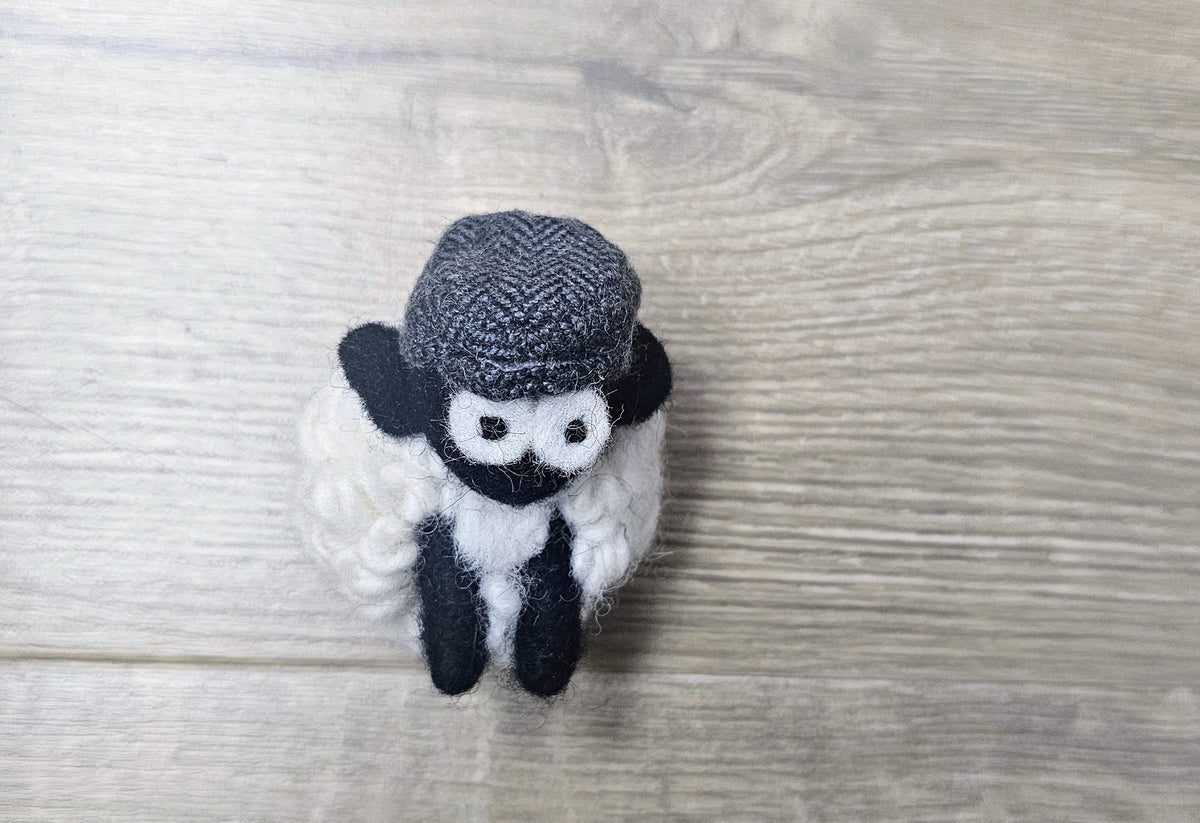 Sheep Magnet Blue Flat Cap