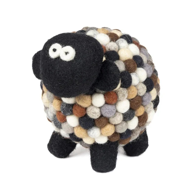 Felt Sheep Collectible Natural Large
