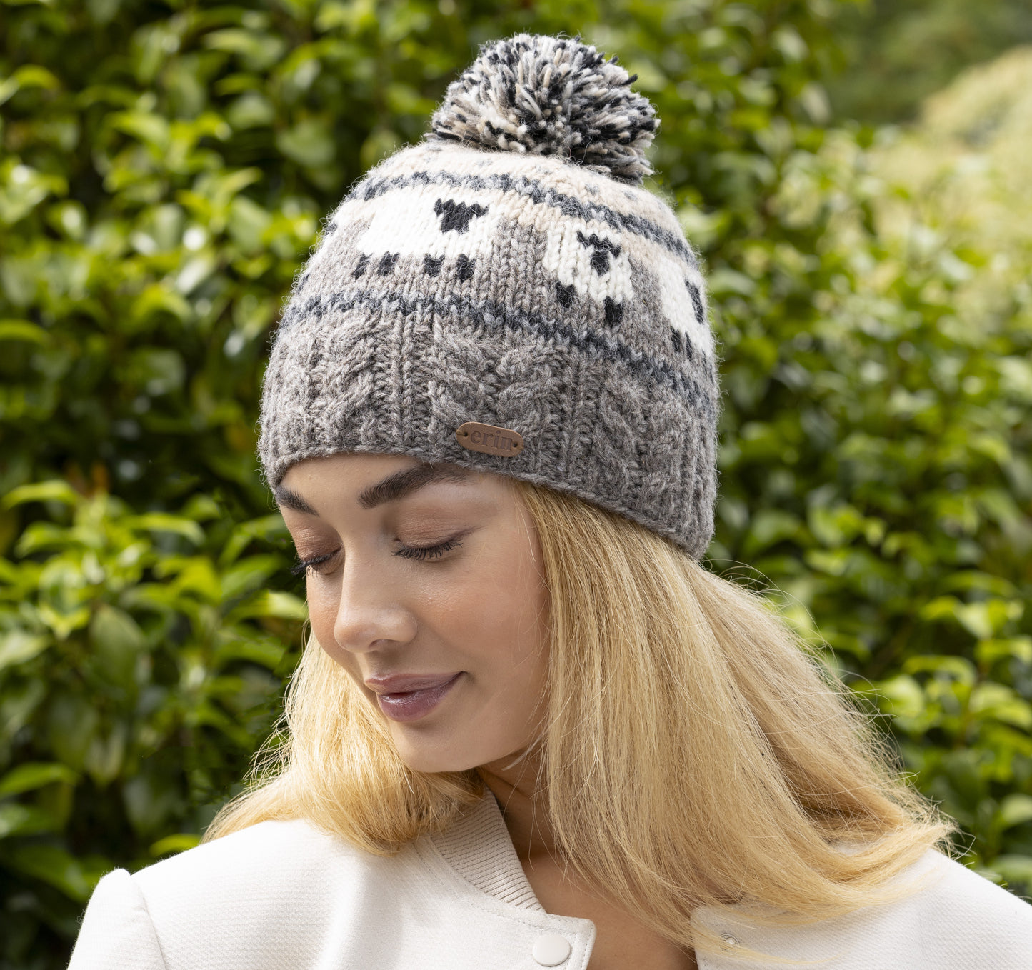 Grey Sheep Bobble Hat