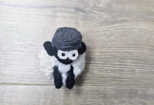 Sheep Magnet Blue Flat Cap