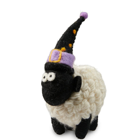 Knitted Sheep Collectible Purple Halloween hat
