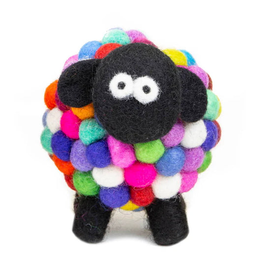 Felt Sheep Collectible Multicolour Medium