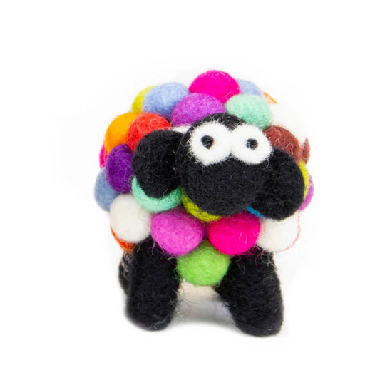 Felt Sheep Collectible Multicolour Small
